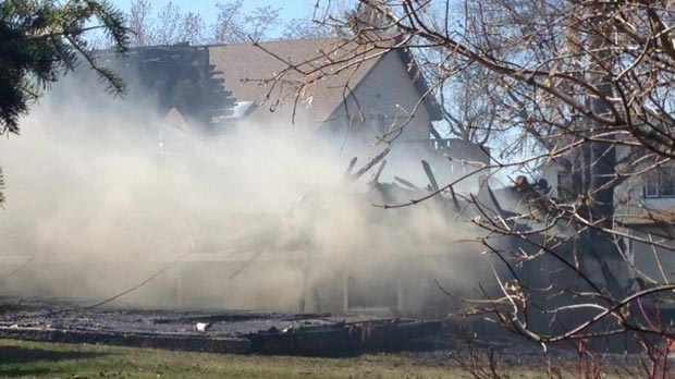 In Pictures: Blaze burns church in Starbuck