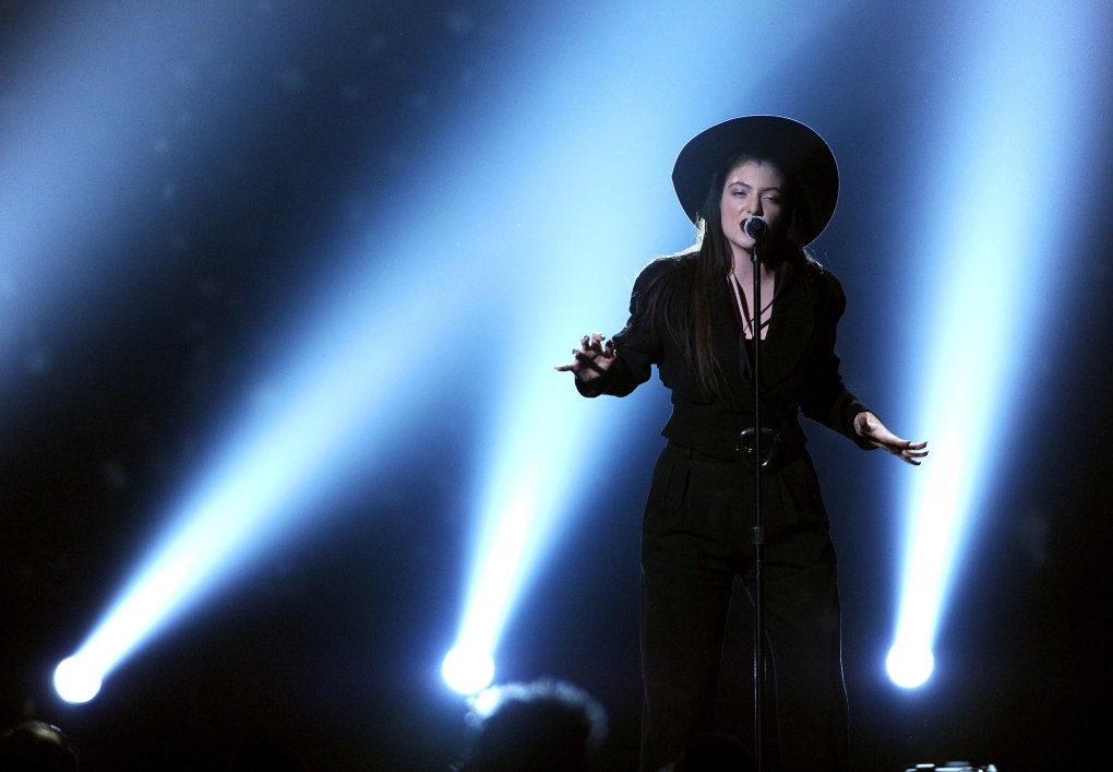 Lorde performs on stage at Billboard Music Awards