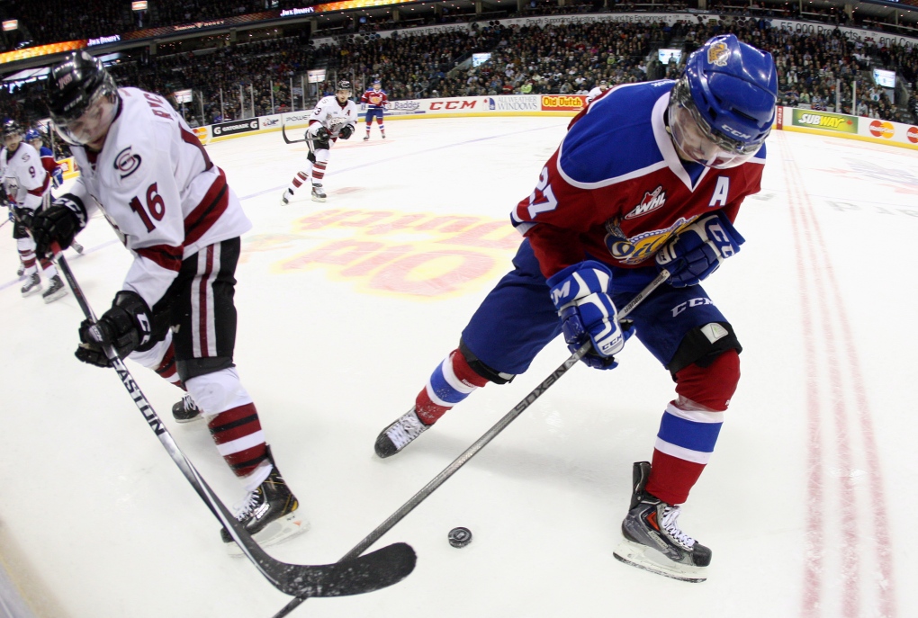 Kerby Rychel plays at the Memorial Cup in London