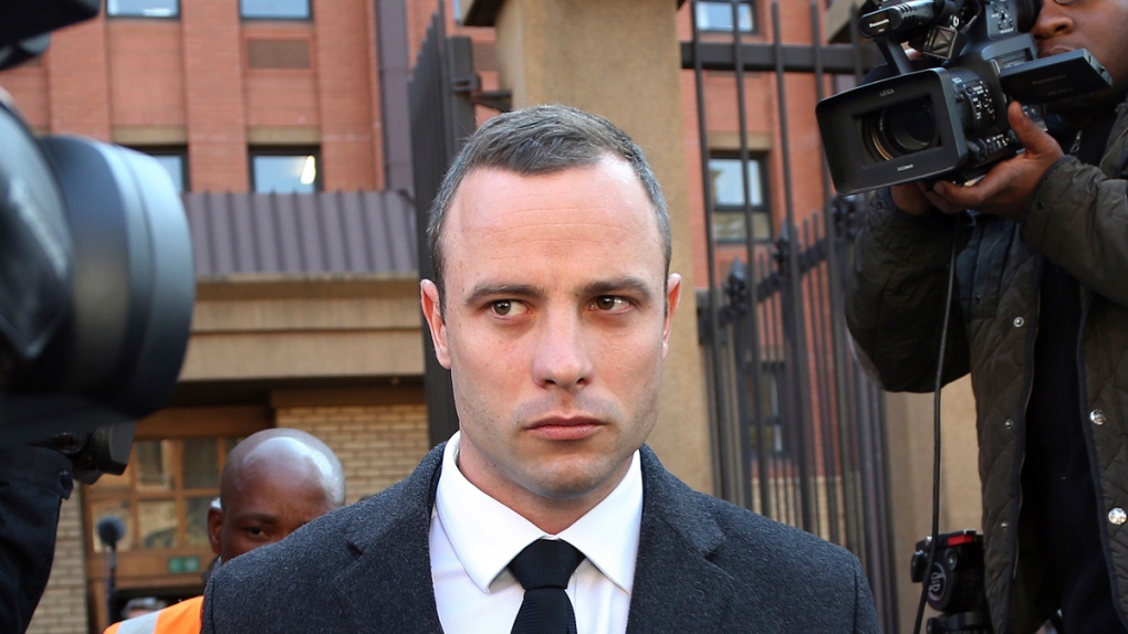 Oscar Pistorius leaves court in Pretoria