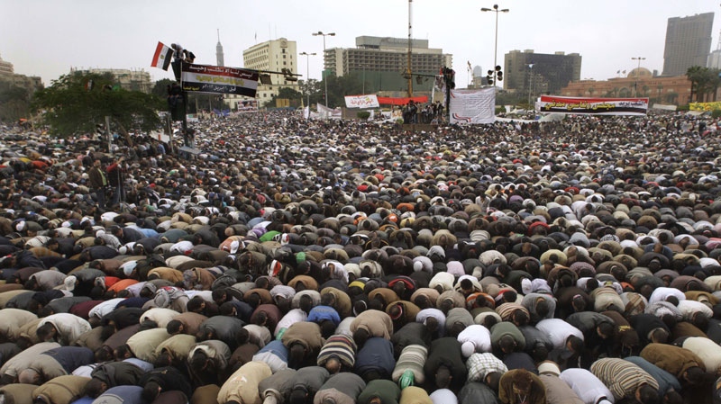 Thousands of Egyptians take part in a protest in Cairo's Tahrir Square on Nov. 18, 2011