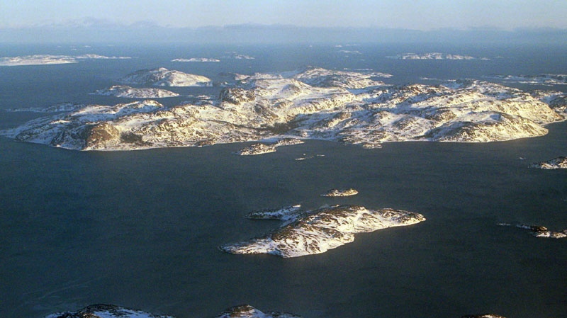 An aerial view of the North Coast of Labrador between Nain and Natuashish, N.L. on Wednesday, Dec. 5, 2007. The Innu were a nomadic people until the mid-20th century. For 6,000 years, they lived off the land in Labrador's rugged interior before the federal government settled them in the ramshackle island village of Davis Inlet, cut off from their traditional hunting grounds during the spring and fall thaws. (THE CANADIAN PRESS/Andrew Vaughan)