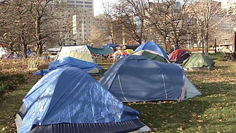 Occupy Ottawa protesters have been camping in Confederation Park since Saturday, Oct. 15, 2011.