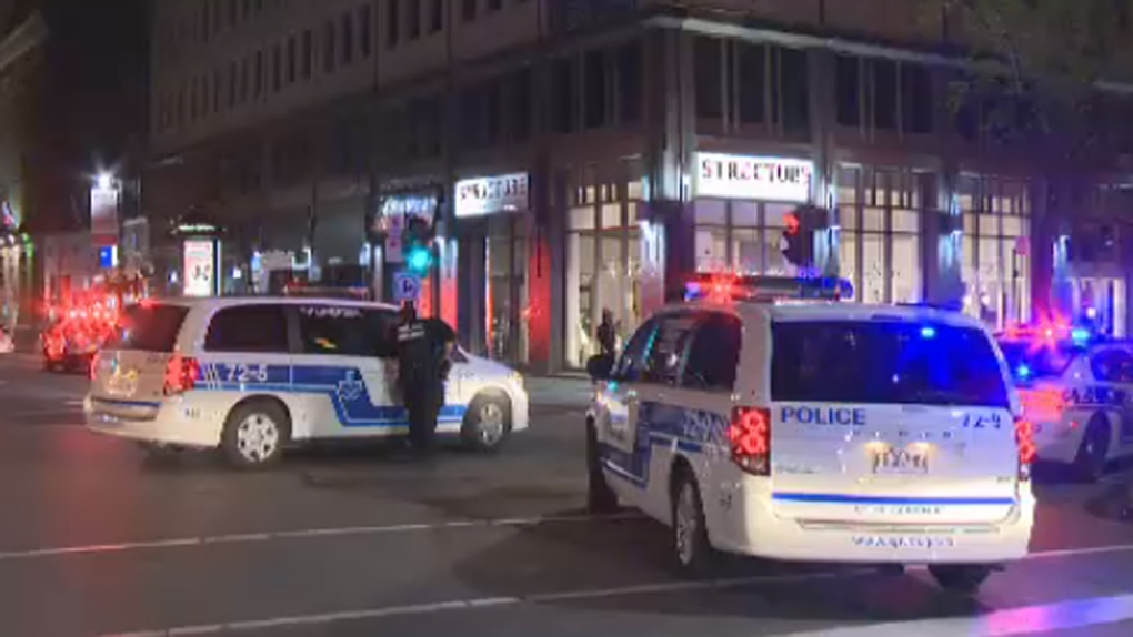 Montreal police rushed to Ste. Catherine and Macka