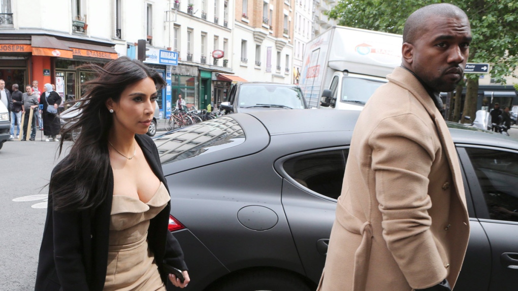 Kim Kardashian and U.S rap singer Kanye West