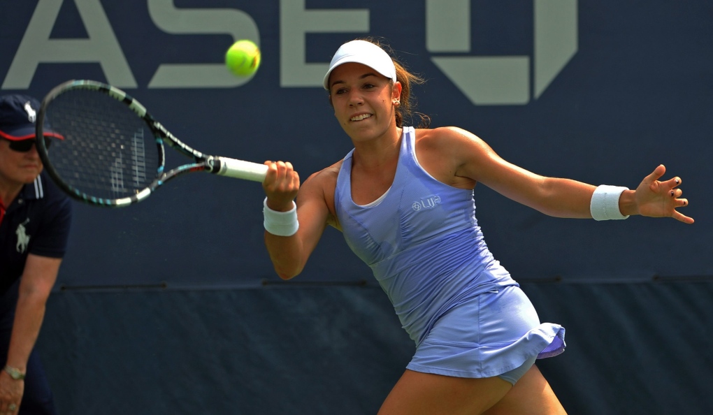 Canadian Sharon Fichman plays in the U.S. Open