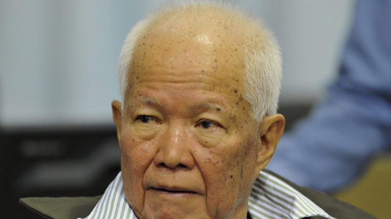 Khieu Samphan, a former Khmer Rouge head of state, is seen in Phnom Penh, Cambodia, on Nov. 21, 2011 
