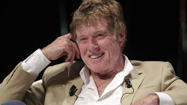 Robert Redford is seen during a speech at the Cannes Lions 2009, 58th International Advertising Festival in Cannes, southern France, Tuesday, June 21, 2011. (AP / Lionel Cironneau)