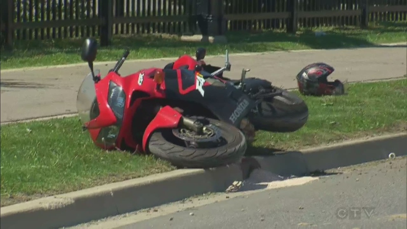 A 31-year-old man who crashed this motorcycle in Vaughan in May 2014 later died in hospital. 