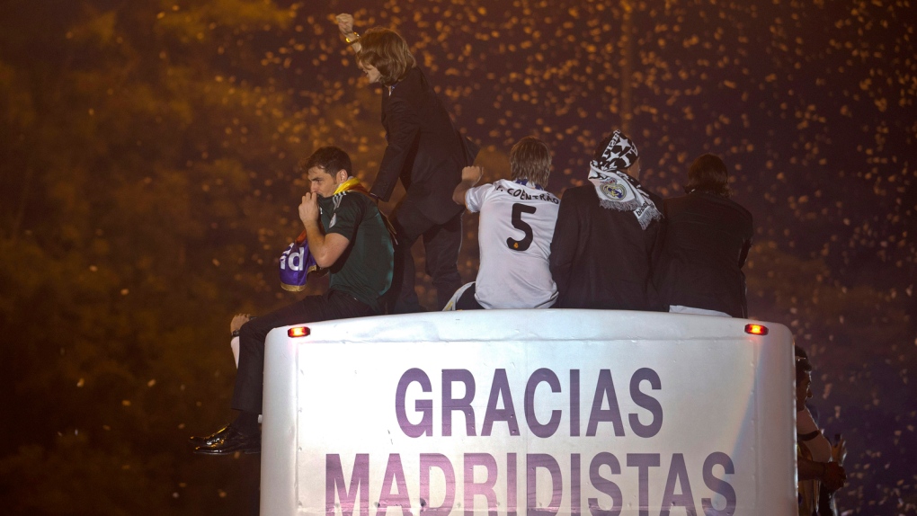 Real Madrid fans celebrate big win