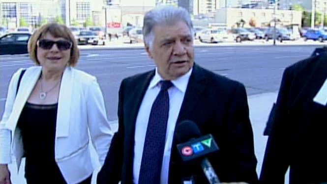 London Mayor Joe Fontana arrives at the courthouse in London, Ont. on Monday, May 26, 2014. (Sean Irvine / CTV London)