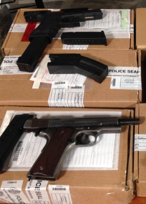 Guns and drugs seized by police