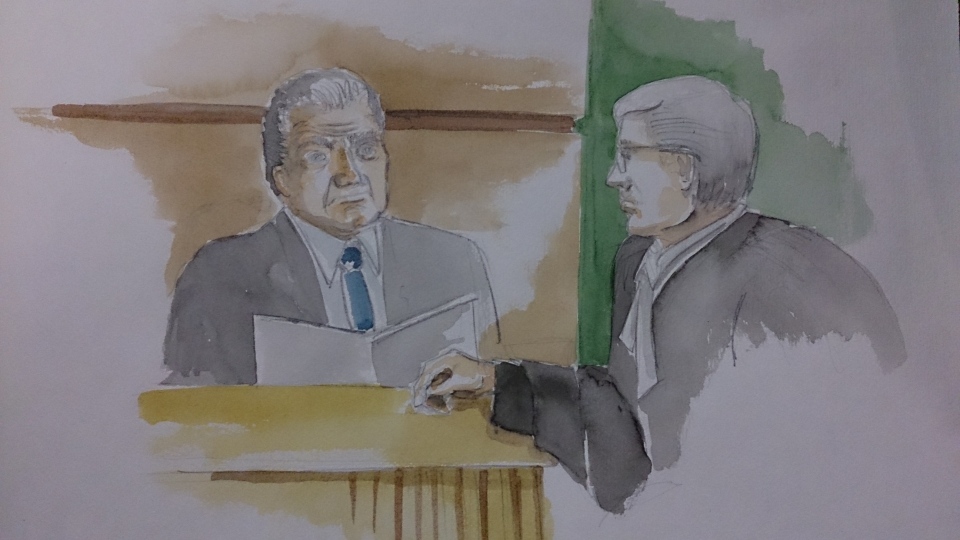 Fontana on the stand during fraud trial