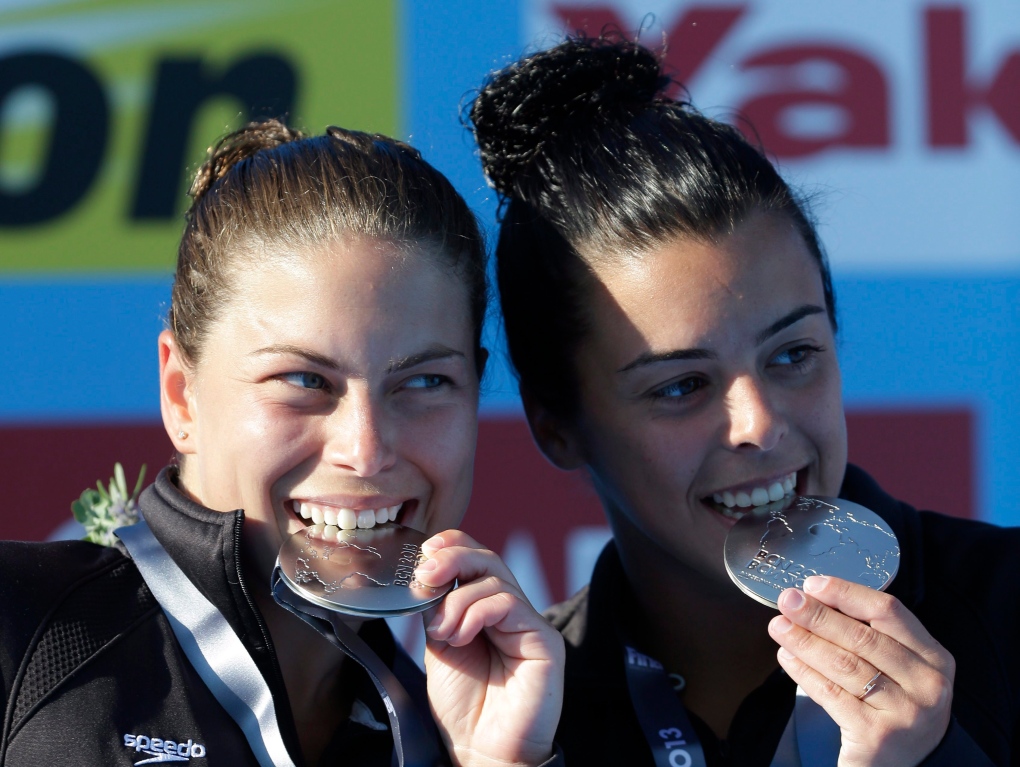 Canadian divers Meaghan Benfeito, Roseline Filion