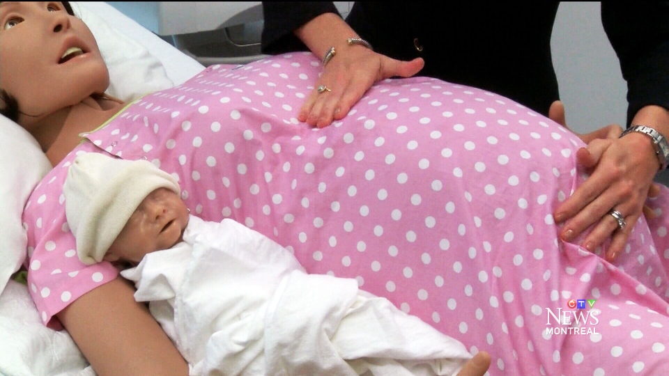 Lifelike childbirth simulator helps prepare doctors for
