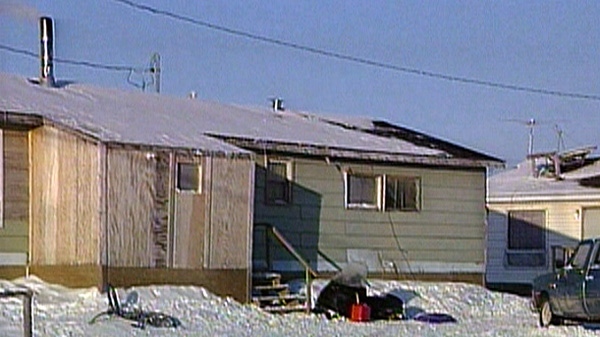 A house is shown in the reserve community of Attawapiskat in this undated photo.