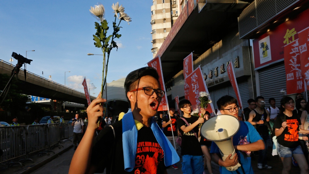 Hong Kong holds Tiananmen protest