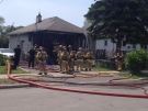 Fire crews were called to a home on Elgin Street in east end London, Ont. on Monday, June 2, 2014. (Daryl Newcombe / CTV London)
