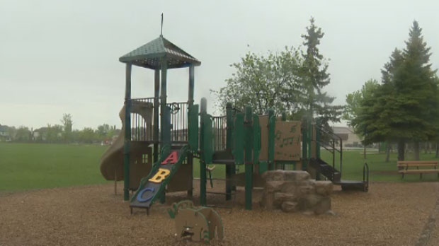 A nine-year-old boy on a play structure was approached in the first 100 block of Princemere Road, near Lindenwood Drive West, on June 1, 2014. (file image)