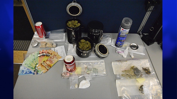 The contents of an RCMP bust in Windsor on May 30, 2014. (RCMP)
