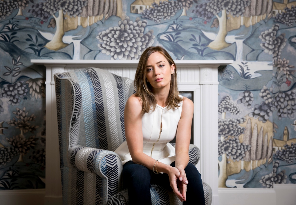 Actress Emily Blunt poses for a photo in London