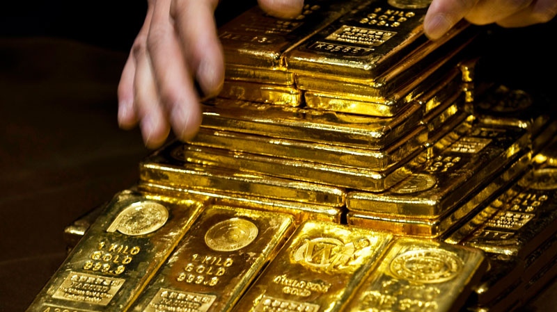 The August gold contract gained US$3.80 to US$1,223 an ounce and the September copper contract dipped a penny at US$2.69 a pound..