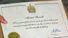A Grade 7 Ontario student celebrating his birthday next month recently received a surprise package in the mail: an official certificate from Prime Minister Stephen Harper wishing him congratulations on his upcoming 100th birthday.