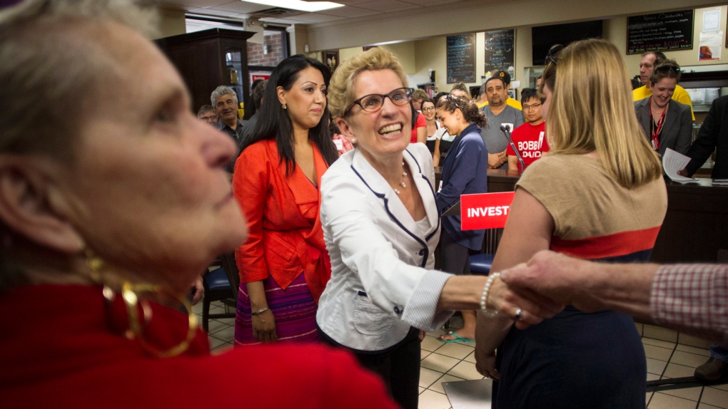 Kathleen Wynne on election campaign trail