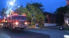 Firefighters attend the scene after a fire broke out at this home on Donald Street on Sunday, June 8, 2014. (CTV Ottawa)