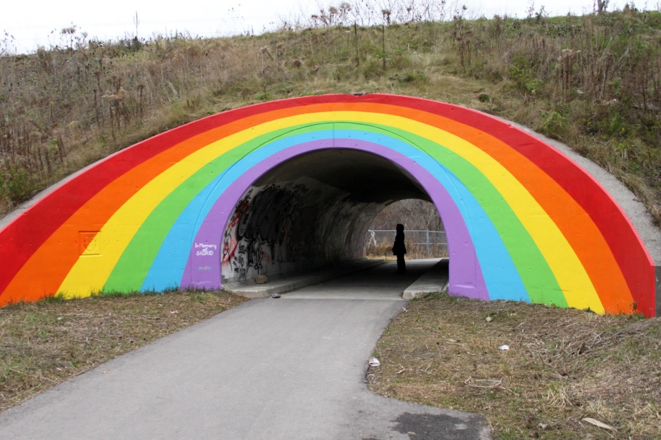 Rainbow tunnel painting to sell for $16M