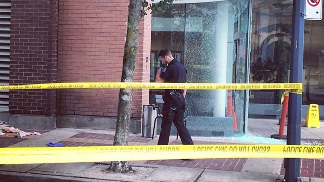 Police respond to a shooting in Vancouver on Tuesday, June 10, 2014. (m_marko1 / Instagram) 
