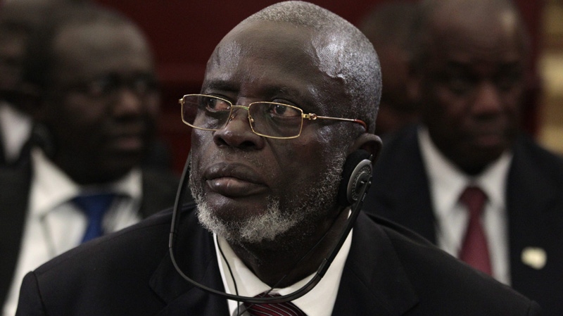 In this June 30, 2011 photo, Guinea-Bissau President Malam Bacai Sanha listens during a session of the 17th African Union Summit at the Sipopo Conference Center, outside Malabo, Equatorial Guinea. (AP Photo/Rebecca Blackwell)