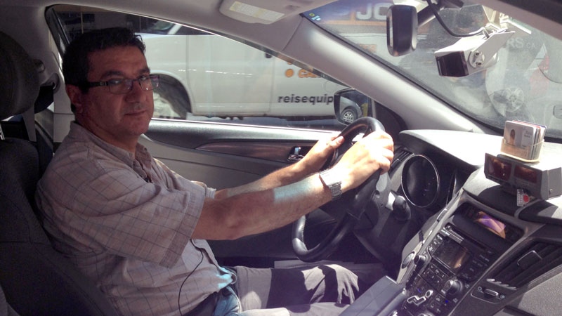Mahmoud Rabaa says driving a taxi in Ottawa is like working for minimum wage. He supports his union's proposal of a 7 per cent fare increase. (Photo: Tyler Fleming/CTV Ottawa)