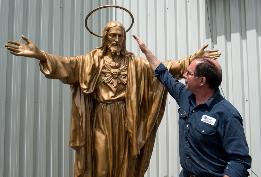 Lac-Megantic's Christ statue restored 