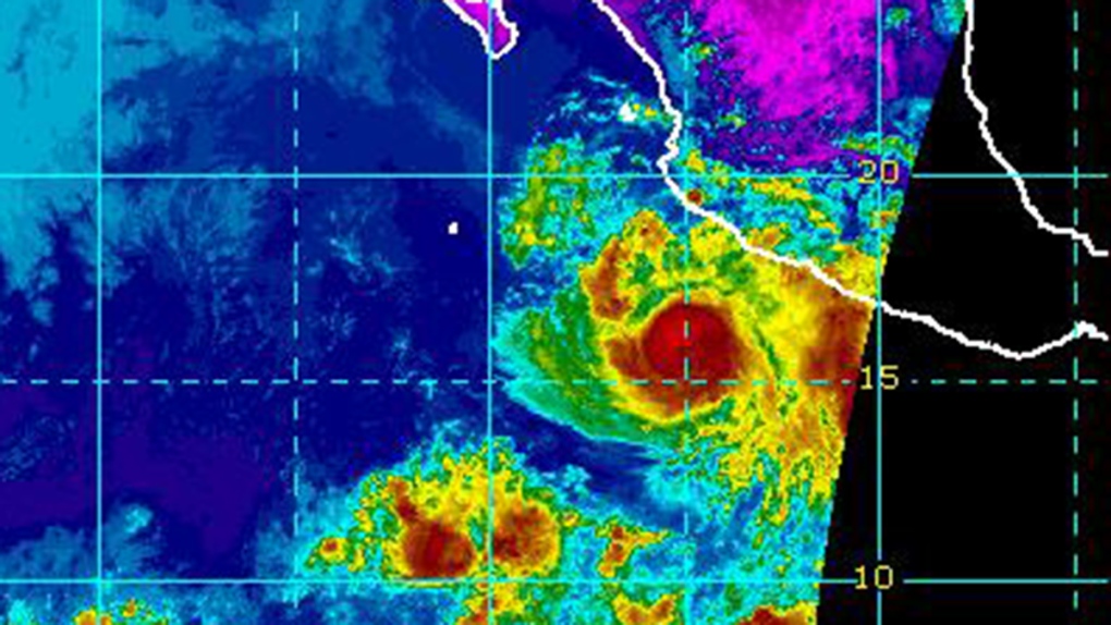 Hurricane Christina off the coast of Mexico