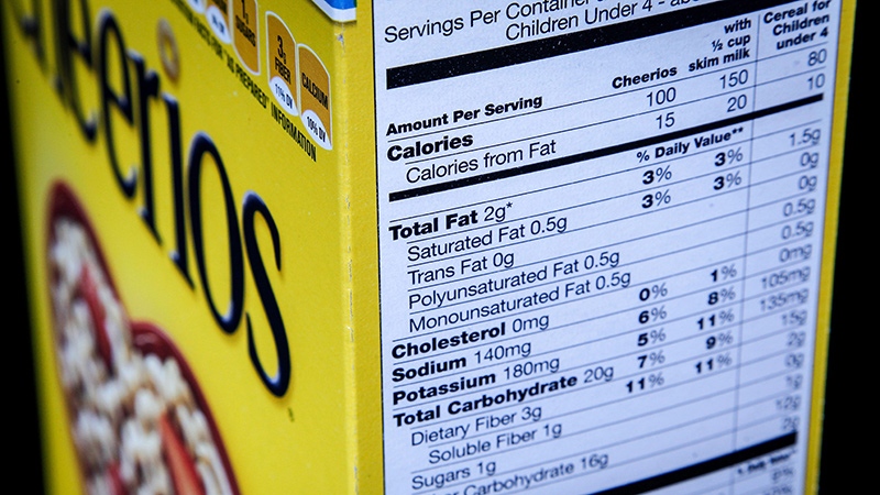 nutrition facts food label 