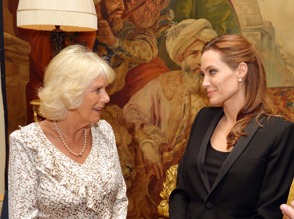 Camilla meets Angelina Jolie at Clarence House 