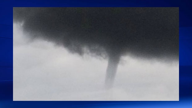 Alberta's first tornado,  Gleichen tornado, enviro