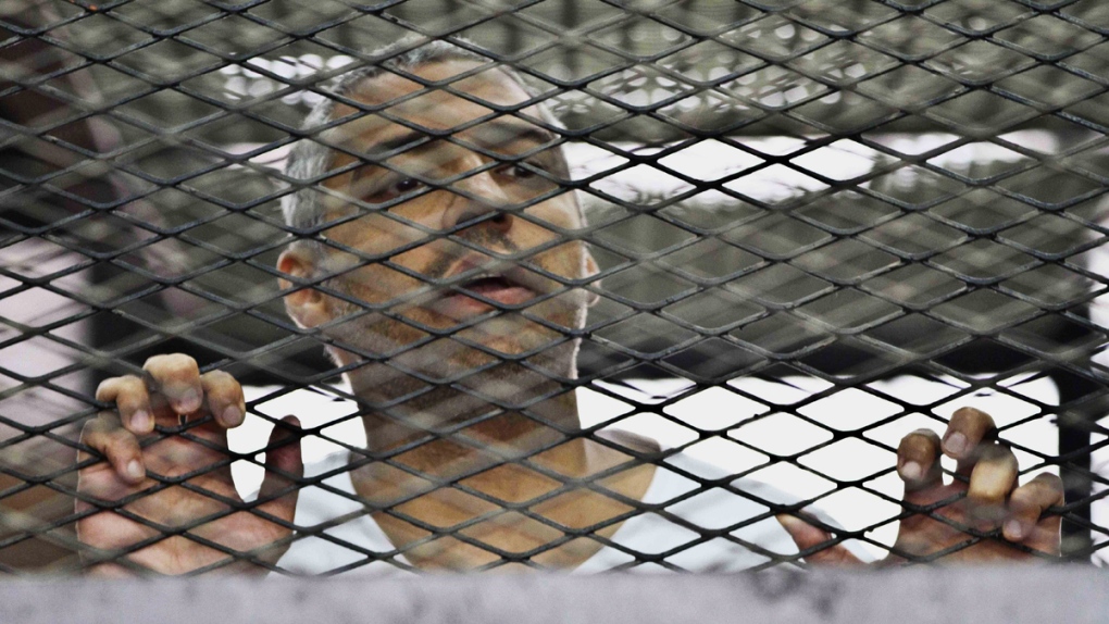 Mohammed Fahmy in a Cairo courtroom