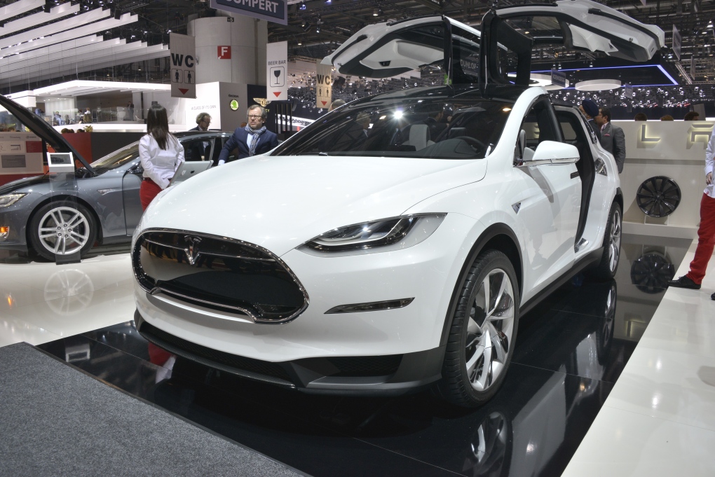 Tesla Model X at the Geneva Motor Show
