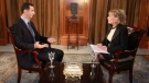 In this undated image provided by ABC, Syrian President Bashar Al-Assad speaks with ABC News Anchor Barbara Walters for an interview airing Wednesday, Dec. 7, 2011 on ABC. (ABC / Rob Wallace)