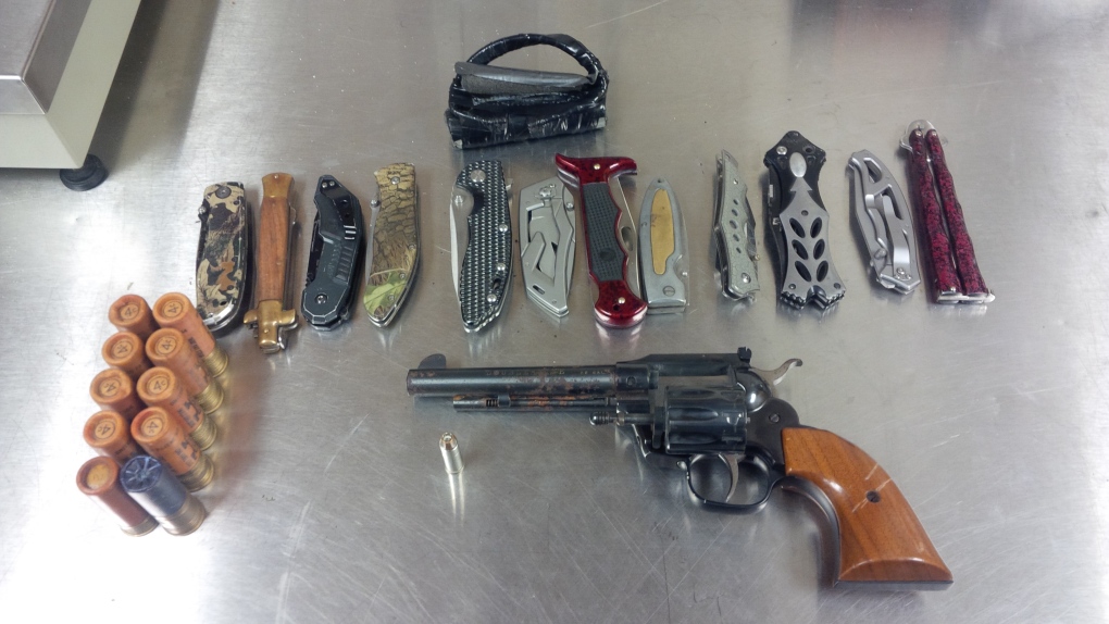 London police seize weapons, drugs