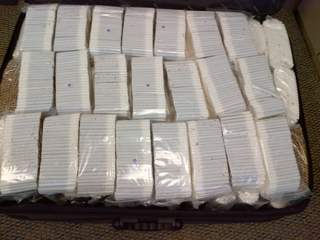 Contraband cigarettes seized by RCMP