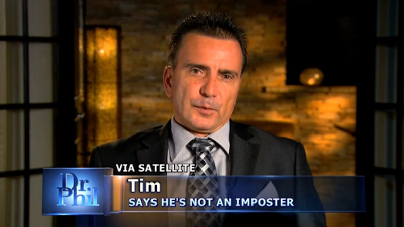 Timothy Szabolcsi appears on Dr. Phil in a March 27, 2014 episode entitled "Did She Marry an Imposter?" 