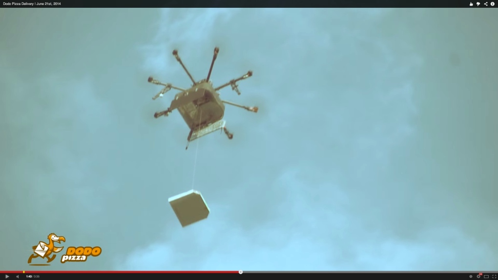pizza by drone