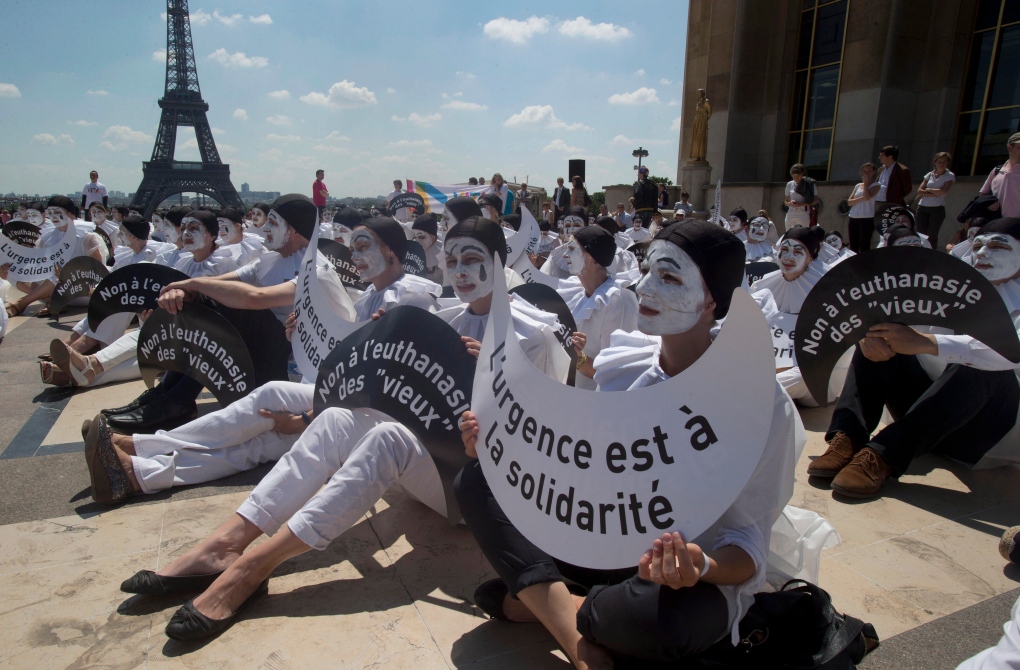 Paris demonstrators over euthanasia