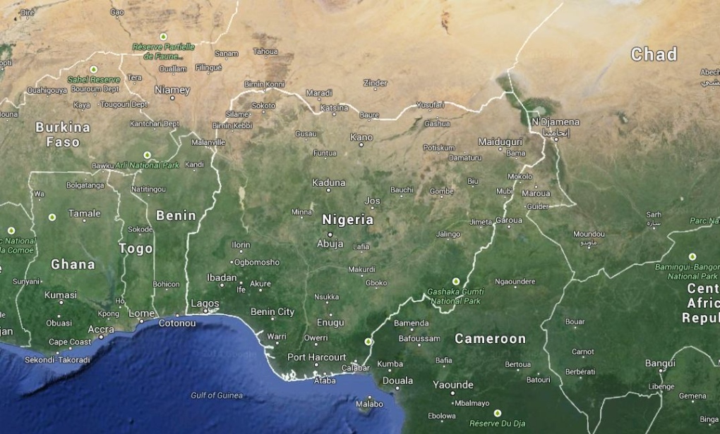 Google Map of Nigeria