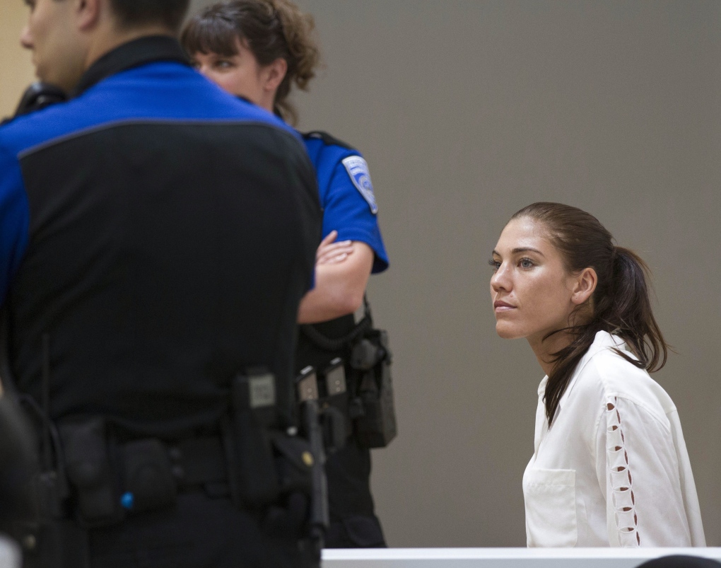 Hope Solo in court