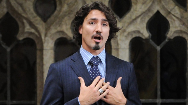Justin Trudeau apologizes for swearing following Question Period in the House of Commons on Parliament Hill in Ottawa on Wednesday, Dec. 14, 2011. (Sean Kilpatrick / THE CANADIAN PRESS)