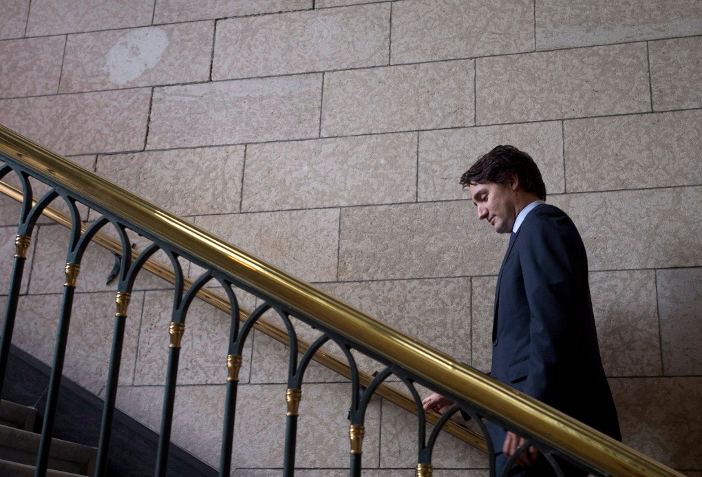 Justin Trudeau on Parliament Hill in Ottawa